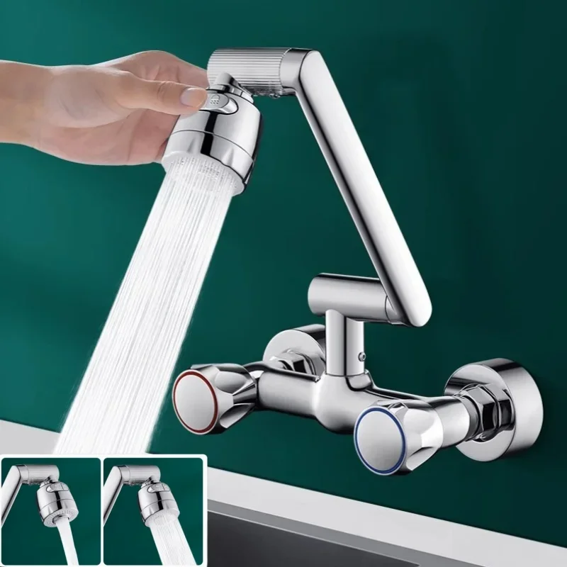 Wall Mounted Kitchen Faucet 2 Function Bathroom Kitchen Sink Washbasin Dual Handle Cold Hot Water Mixer Valve Tap 360 Degree
Wall Mounted Kitchen Faucet 2 Function Bathroom Kitchen Sink Washbasin Dual Handle Cold Hot Water Mixer Valve Tap 360 Degree