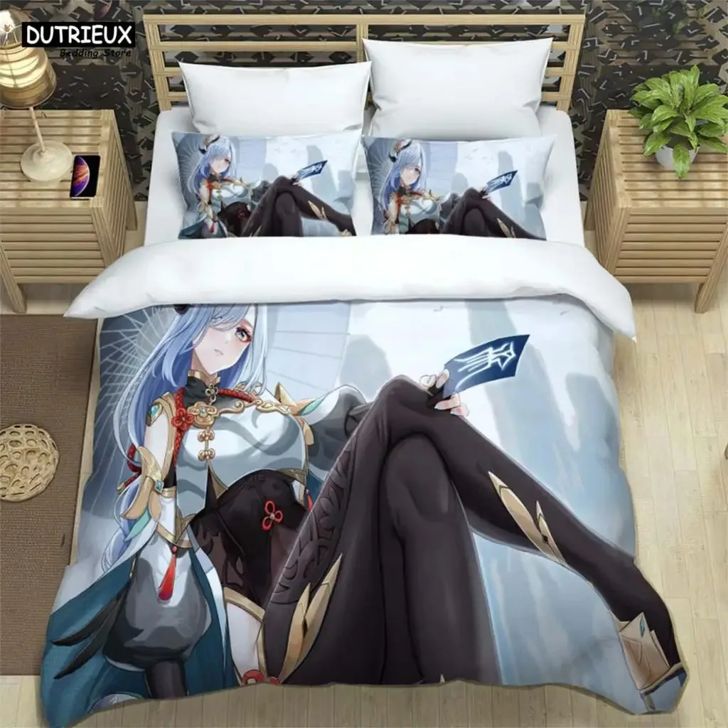 Genshin Impact Digital Printed Polyester Bedding Set For Boys And Girls Three Piece Comfortable Soft Couple Gift Bedding Sets
Genshin Impact Digital Printed Polyester Bedding Set For Boys And Girls Three Piece Comfortable Soft Couple Gift Bedding Sets