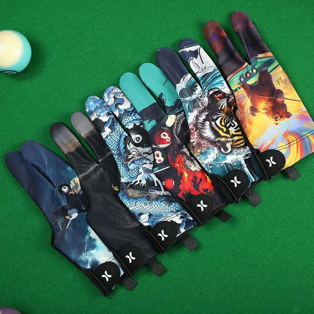 Перчатка для бильярда на левую руку, эластичная, дышащая, с тремя пальцами, нескользящая, для снукера, аксессуары для бильярда
Перчатка для бильярда на левую руку, эластичная, дышащая, с тремя пальцами, нескользящая, для снукера, аксессуары для бильярда