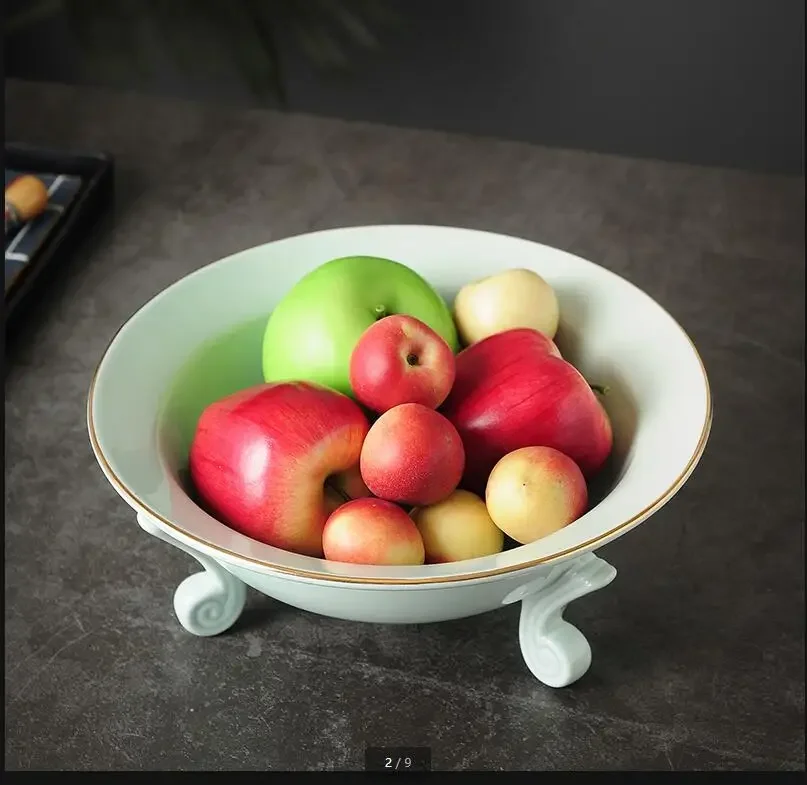 Three-legged Ceramic Plate Round Fruit Plates Salad Bowl Snack Tray Dried Fruit Plate Fruit Dish Decorative Plates Tableware
Three-legged Ceramic Plate Round Fruit Plates Salad Bowl Snack Tray Dried Fruit Plate Fruit Dish Decorative Plates Tableware