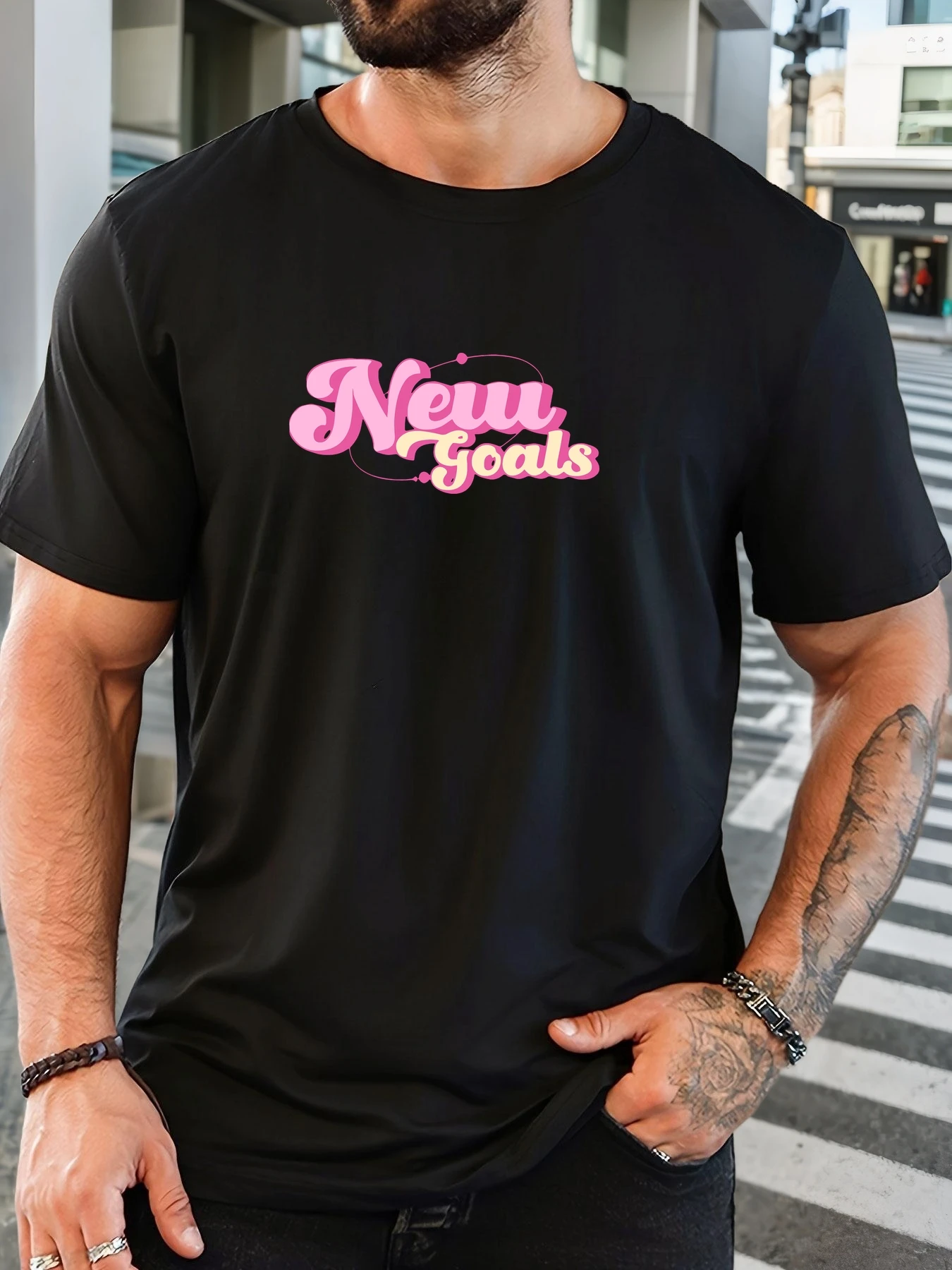 Men's T-Shirt 100% Cotton Summer Casual Soft Creative Letter Print Round Neck Breathable Short Sleeve T-Shirts 2025 New Tees
Men's T-Shirt 100% Cotton Summer Casual Soft Creative Letter Print Round Neck Breathable Short Sleeve T-Shirts 2025 New Tees