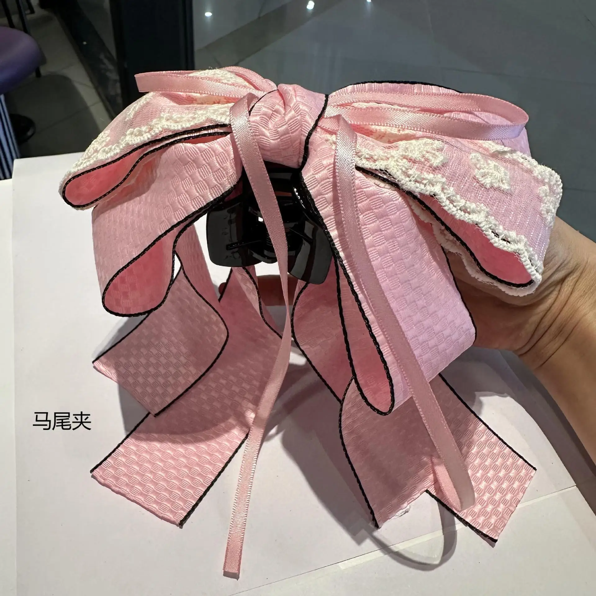 New Pattern Korean Hair Accessory Double-Layer Fabric Bow Clip Elegant Girl Headpiece High Ponytail
New Pattern Korean Hair Accessory Double-Layer Fabric Bow Clip Elegant Girl Headpiece High Ponytail