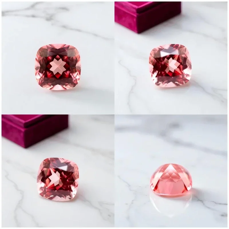 abLab Grown Padparadscha Red Lotus Color Cushion Shape VVS1 Advanced DIY Jewelry Charms Rings Earrings Making with Certificate
abLab Grown Padparadscha Red Lotus Color Cushion Shape VVS1 Advanced DIY Jewelry Charms Rings Earrings Making with Certificate