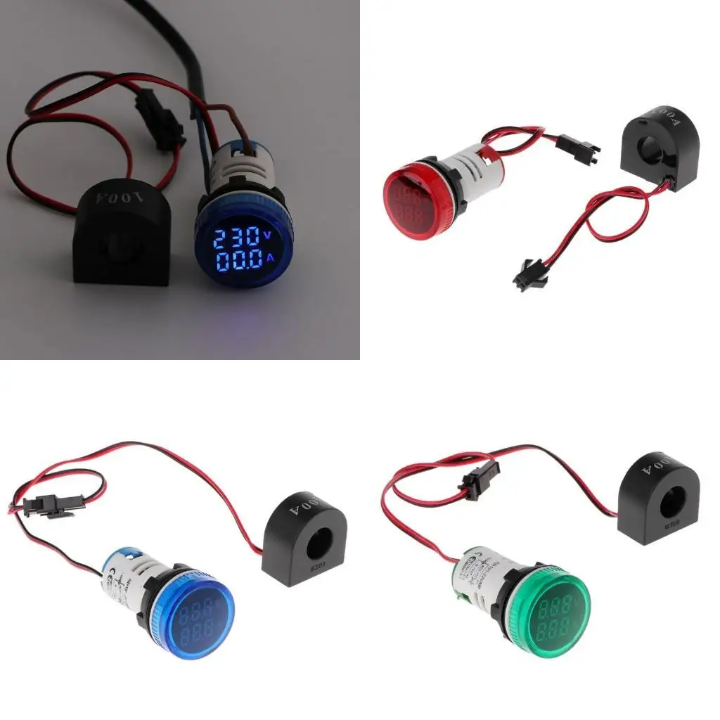 Y1UD Digital Voltmeter Ammeter 22mm Round AC 50-500V 0-100A Replaceable Reliable
Y1UD Digital Voltmeter Ammeter 22mm Round AC 50-500V 0-100A Replaceable Reliable