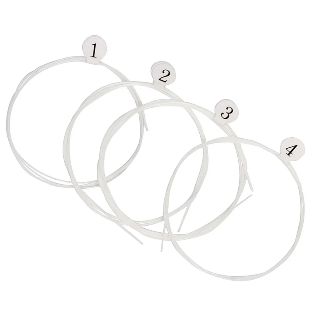 4 Pcs Ukulele Strings Transparent Nylon U105 Durable Music Wire Replacement For Ukulele Repair Sweet Tone Sturdy
4 Pcs Ukulele Strings Transparent Nylon U105 Durable Music Wire Replacement For Ukulele Repair Sweet Tone Sturdy