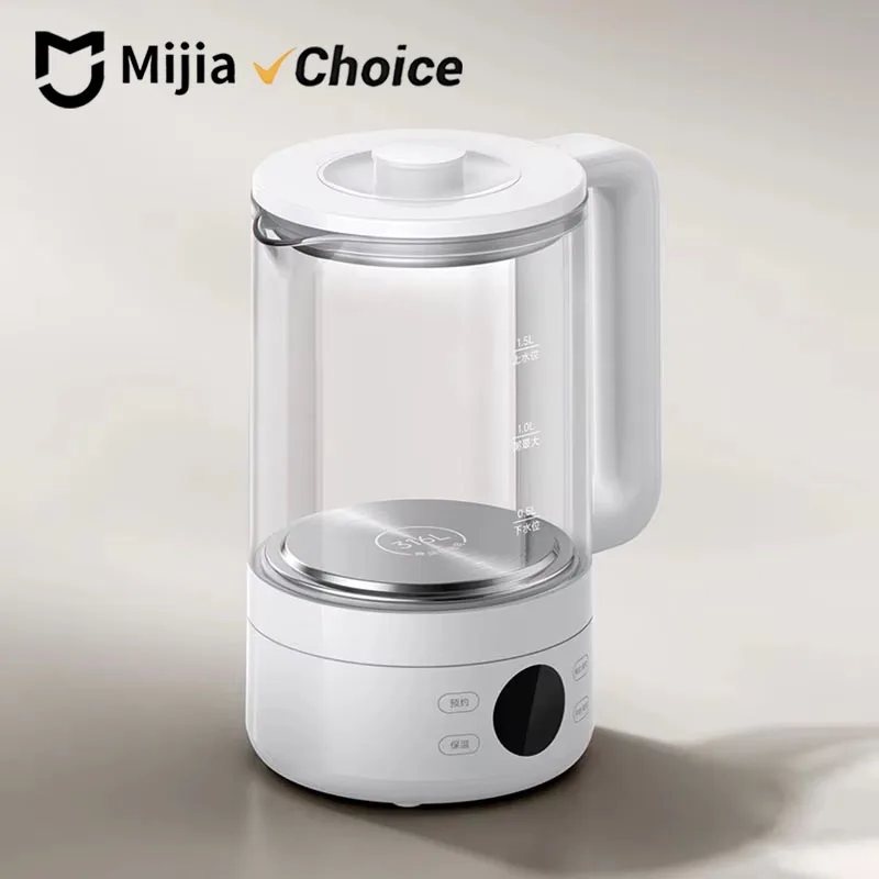 Многофункциональный чайник Mijia S1, 1.5 л, 1000 Вт, с нагревательной пластиной из нержавеющей стали 316L, термостатический, для дома
Многофункциональный чайник Mijia S1, 1.5 л, 1000 Вт, с нагревательной пластиной из нержавеющей стали 316L, термостатический, для дома