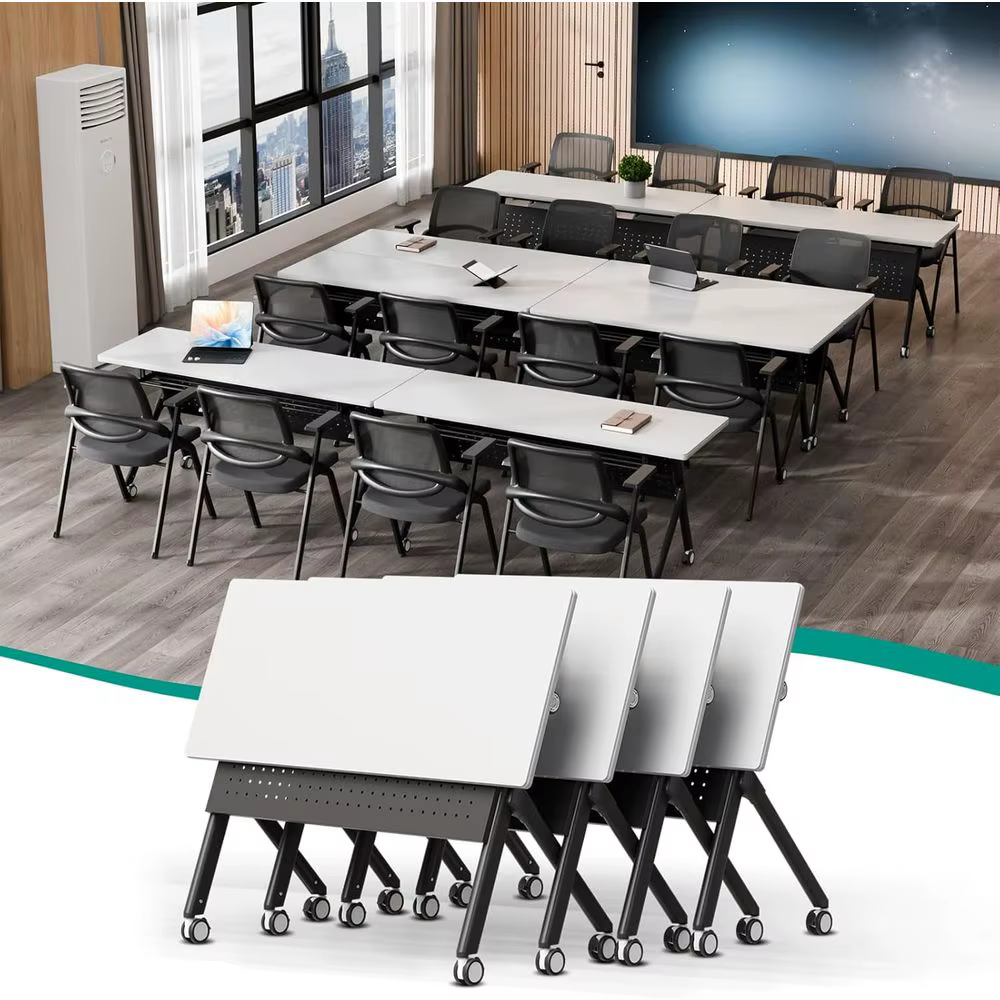 Adjustable Height Folding Meeting Tables, Mobile Training Tables with Wheels, Stackable Seminar Tables, Office & Classroom Table
Adjustable Height Folding Meeting Tables, Mobile Training Tables with Wheels, Stackable Seminar Tables, Office & Classroom Table