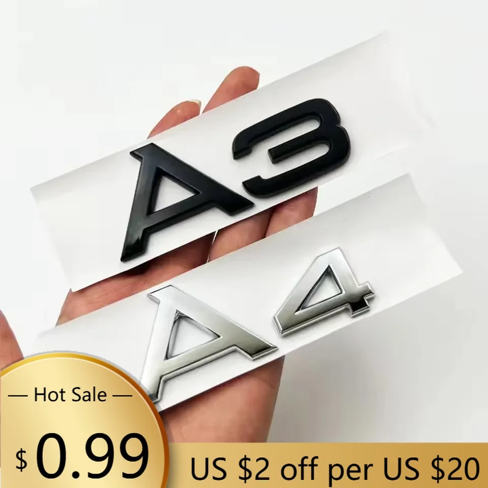 Hub Caps3D ABS Chrome Gloss Black Car Trunk Letter & Number Emblems, Self-Adhesive Badge Stickers For Audi A1/A2/A3/A4/A5/A6/A7/
Hub Caps3D ABS Chrome Gloss Black Car Trunk Letter & Number Emblems, Self-Adhesive Badge Stickers For Audi A1/A2/A3/A4/A5/A6/A7/