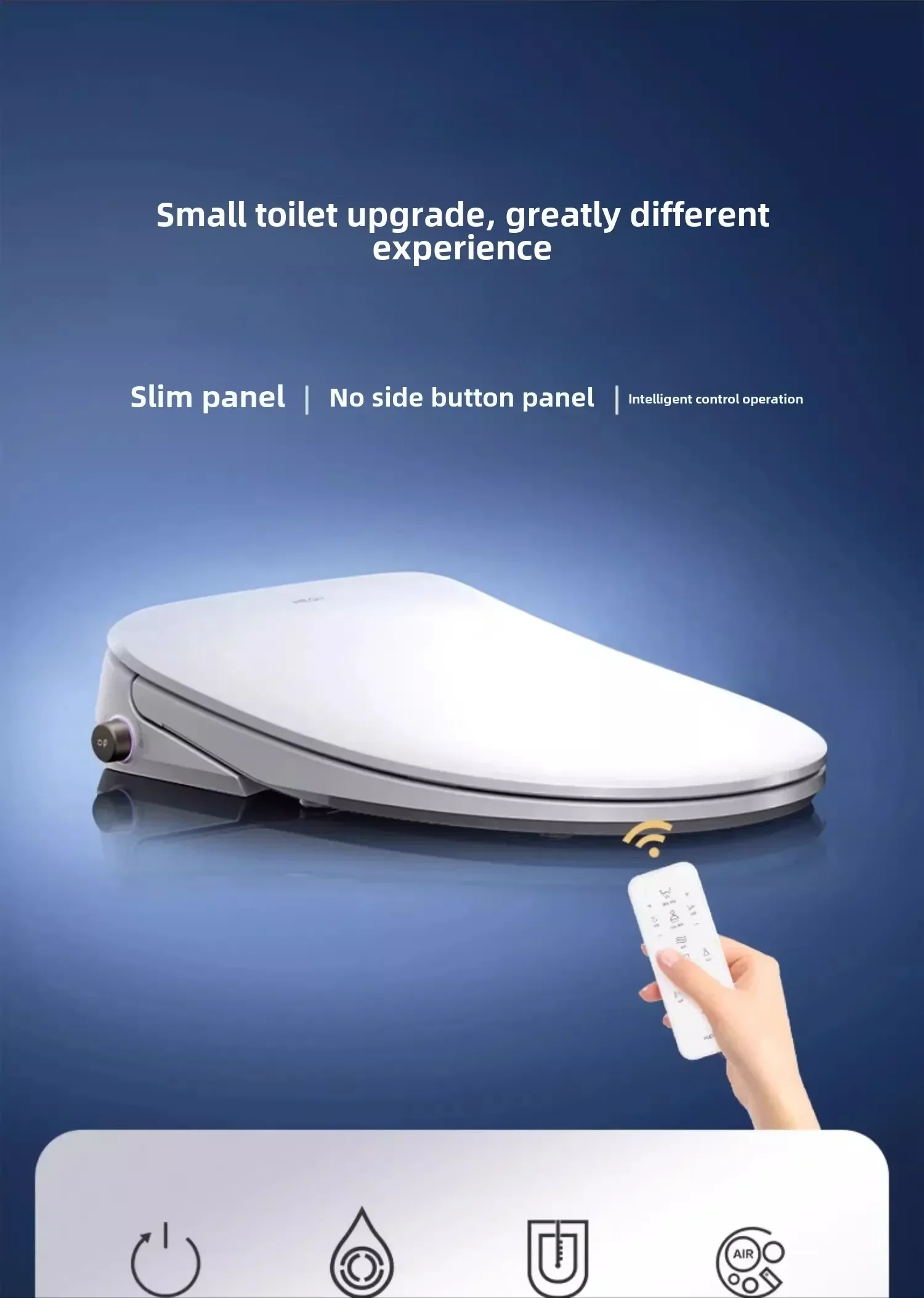 Clean smart toilet cover plate toilet household heating remote control small apartment
Clean smart toilet cover plate toilet household heating remote control small apartment