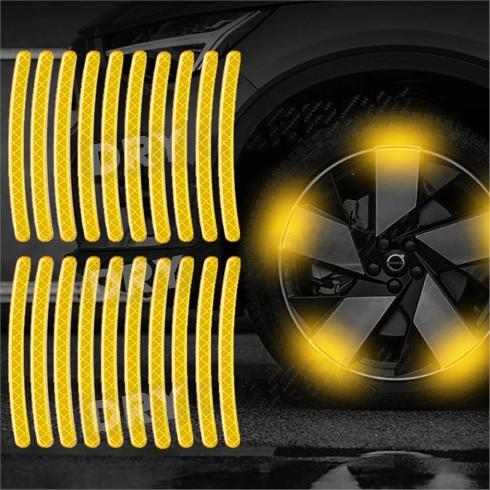 20pcs Car Wheel Hub Reflective Sticker Tire Rim Reflective Strips Luminous for Night Driving Car Bike Motorcycle Wheel Stickers
20pcs Car Wheel Hub Reflective Sticker Tire Rim Reflective Strips Luminous for Night Driving Car Bike Motorcycle Wheel Stickers