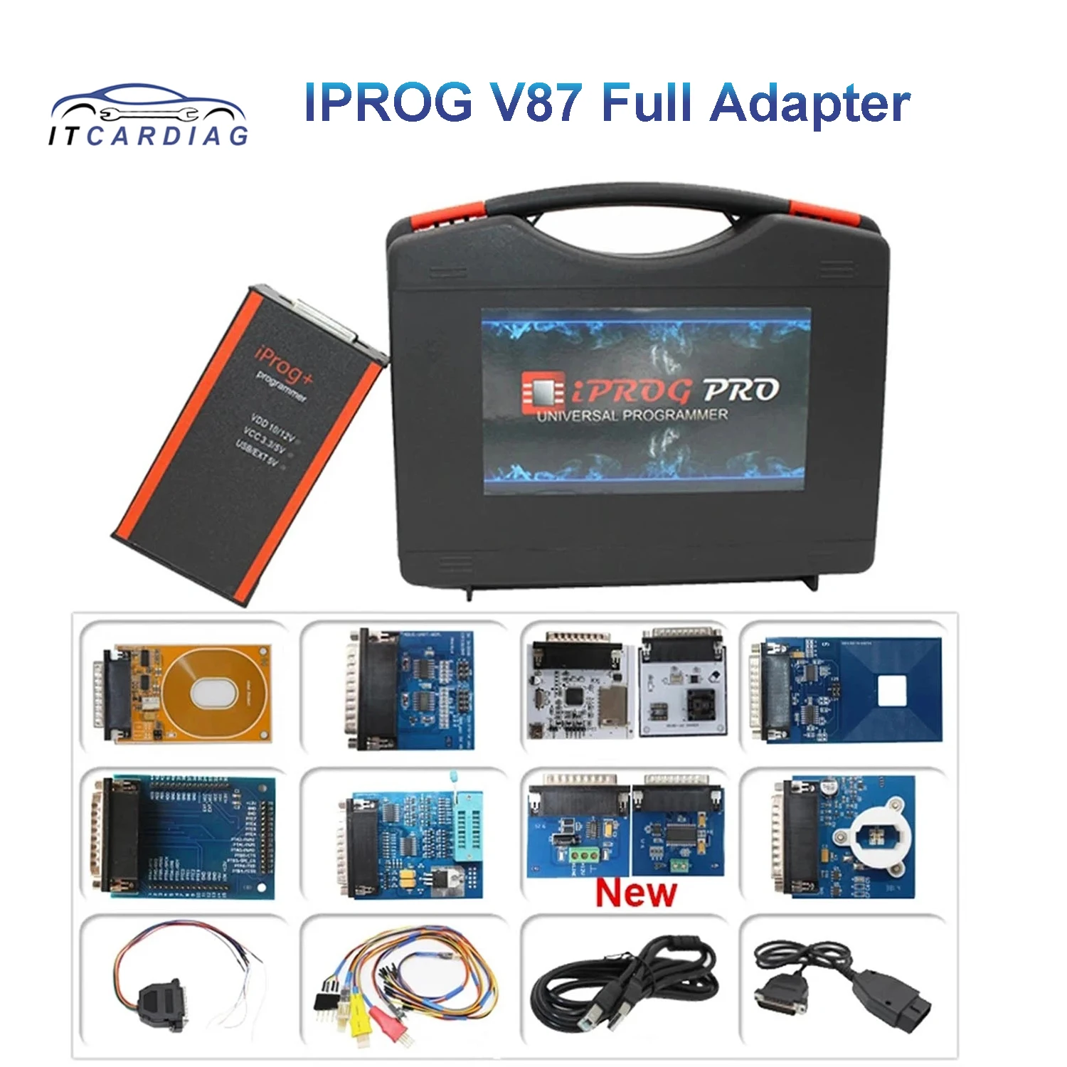 IPROG PRO V87 IPROG+ V87 with Full Adapters Script Software Support IMMO Airbag Reset Mileage Correction ECU Key Programmer Tool
IPROG PRO V87 IPROG+ V87 with Full Adapters Script Software Support IMMO Airbag Reset Mileage Correction ECU Key Programmer Tool