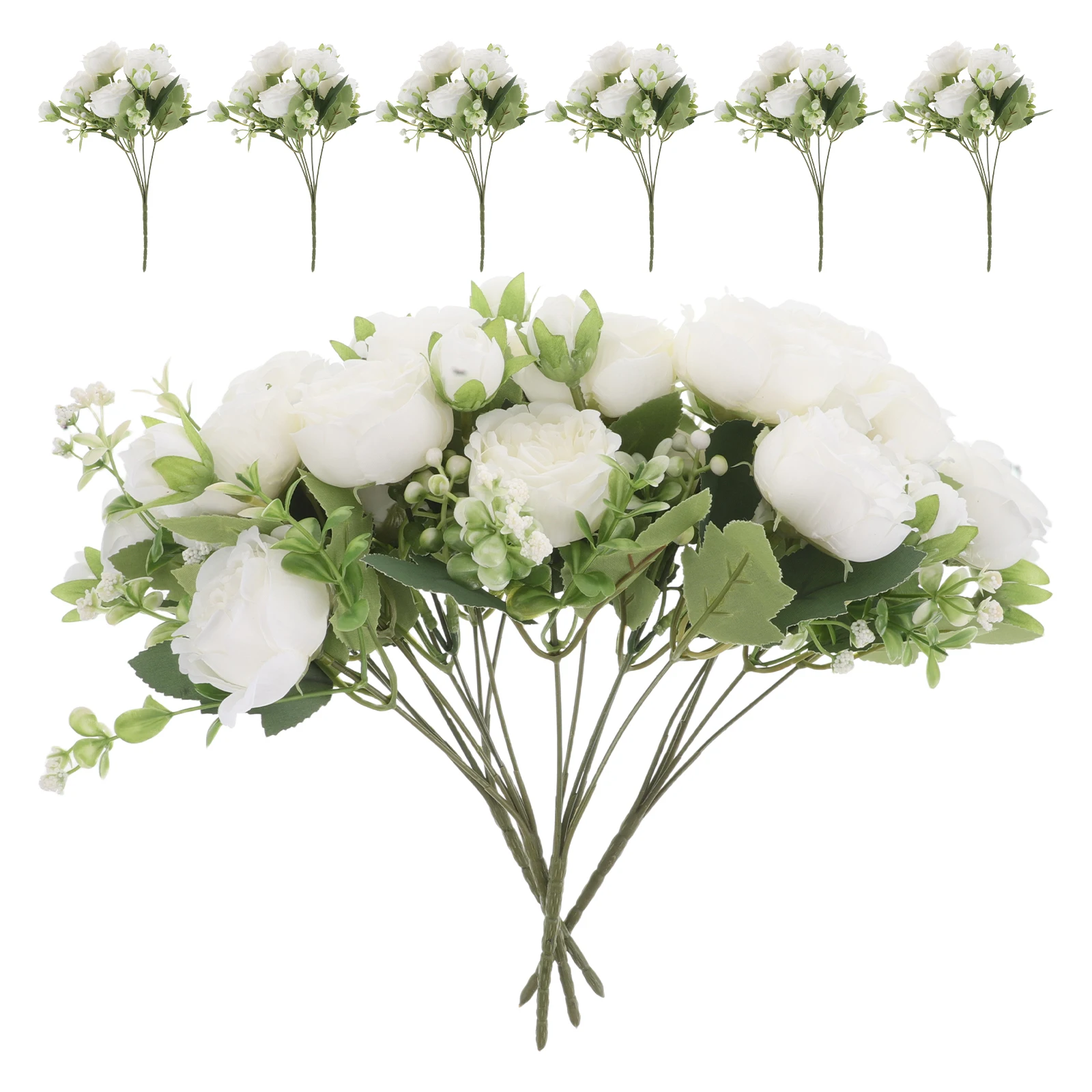 10 Pcs Realistic Artificial Peony Flowers Bouquet Faux Silk Wedding Decoration Natural Home Office Craft Arrangement
10 Pcs Realistic Artificial Peony Flowers Bouquet Faux Silk Wedding Decoration Natural Home Office Craft Arrangement