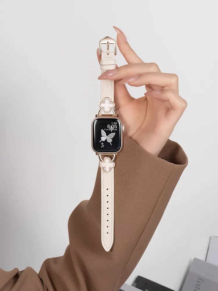 New Leather loop For Apple Watch band Thin women Series Ultra 10/9/8/7/6 38mm 40mm 41mm 42mm 44mm 45mm 46mm Strap
New Leather loop For Apple Watch band Thin women Series Ultra 10/9/8/7/6 38mm 40mm 41mm 42mm 44mm 45mm 46mm Strap