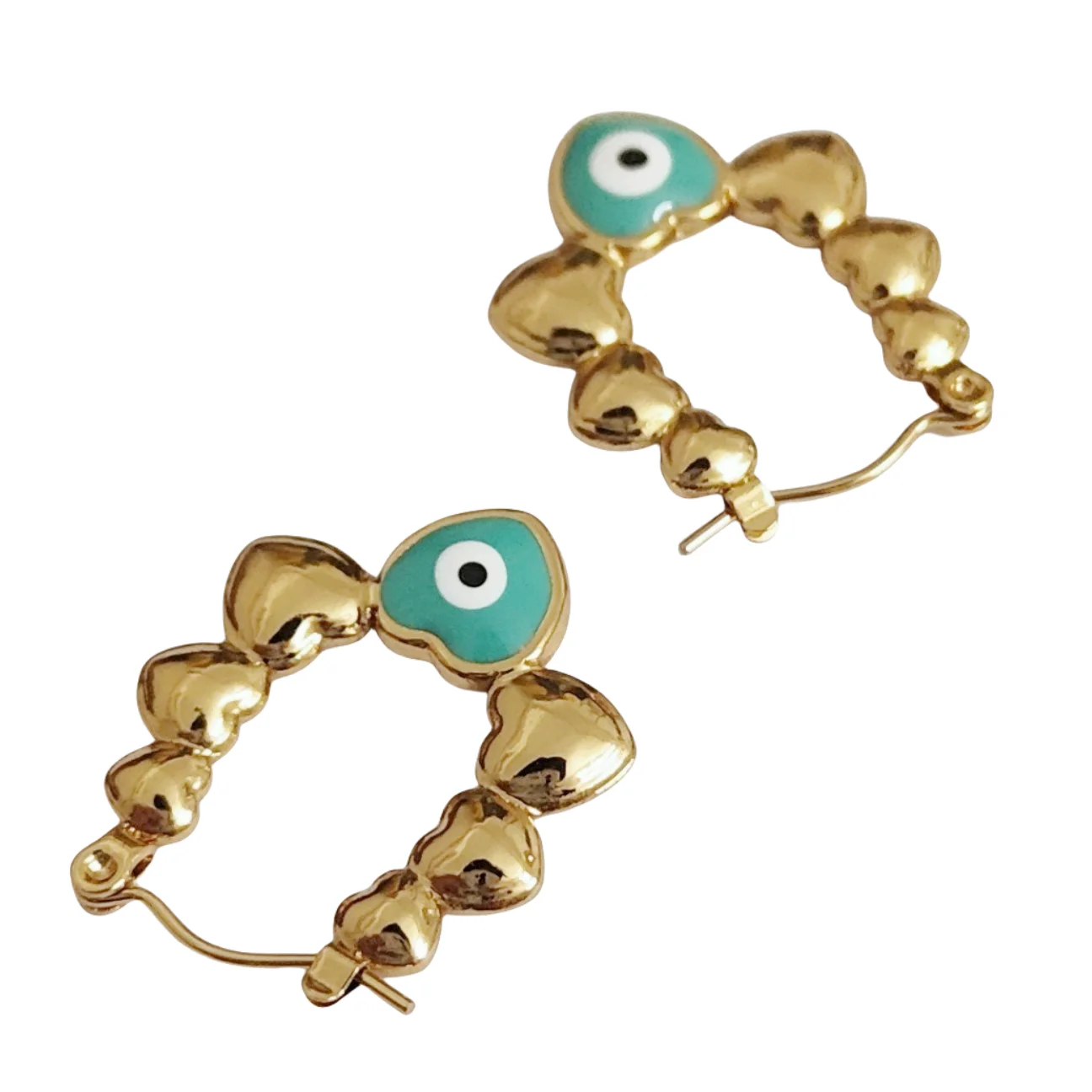Evil Eye Hoop Earrings for Women Gold Plated Hoop Earrings of Lucky Protection
Evil Eye Hoop Earrings for Women Gold Plated Hoop Earrings of Lucky Protection