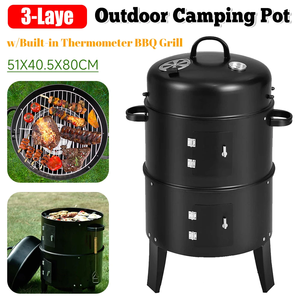 Vertical Smoker Charcoal Multipurpose Charcoal BBQ Grill Smoker for Outdoor 2 Access Door Grill with Smoker for Parties Camping
Vertical Smoker Charcoal Multipurpose Charcoal BBQ Grill Smoker for Outdoor 2 Access Door Grill with Smoker for Parties Camping