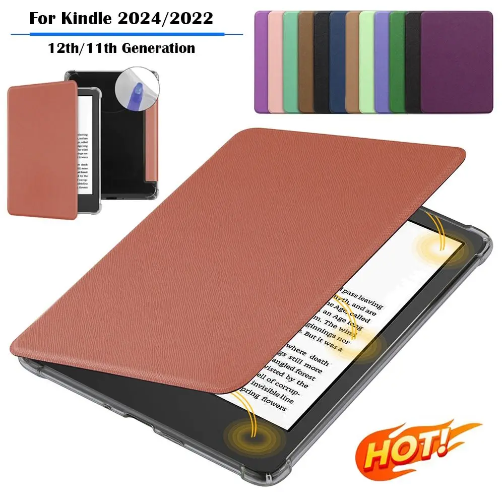 Для Kindle Basic 2024/2022 6-дюймовый чехол для электронного чтения Smart Cover 11/12-го поколения C2V2L3 Защитный корпус из ТПУ с автоматическим пробуждением/Sleep Folio Funda
Для Kindle Basic 2024/2022 6-дюймовый чехол для электронного чтения Smart Cover 11/12-го поколения C2V2L3 Защитный корпус из ТПУ с автоматическим пробуждением/Sleep Folio Funda