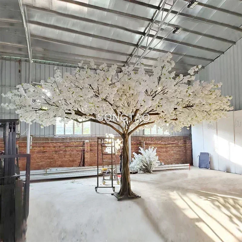 New Fairy Style Wedding 3m Height 6m Wide Fake Large Blossom Flowers Trees White Artificial Cherry Tree
New Fairy Style Wedding 3m Height 6m Wide Fake Large Blossom Flowers Trees White Artificial Cherry Tree