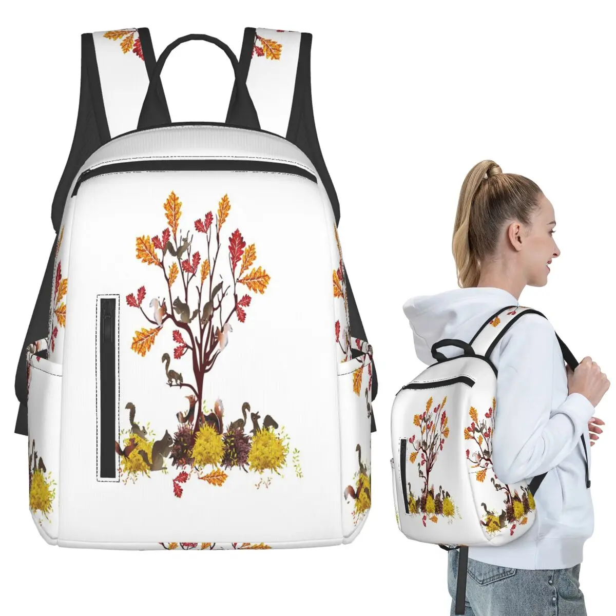 Fall And Squirrels Backpack Student BookBag Kids School Bag Computer Shoulder Bags Boys Girls
Fall And Squirrels Backpack Student BookBag Kids School Bag Computer Shoulder Bags Boys Girls