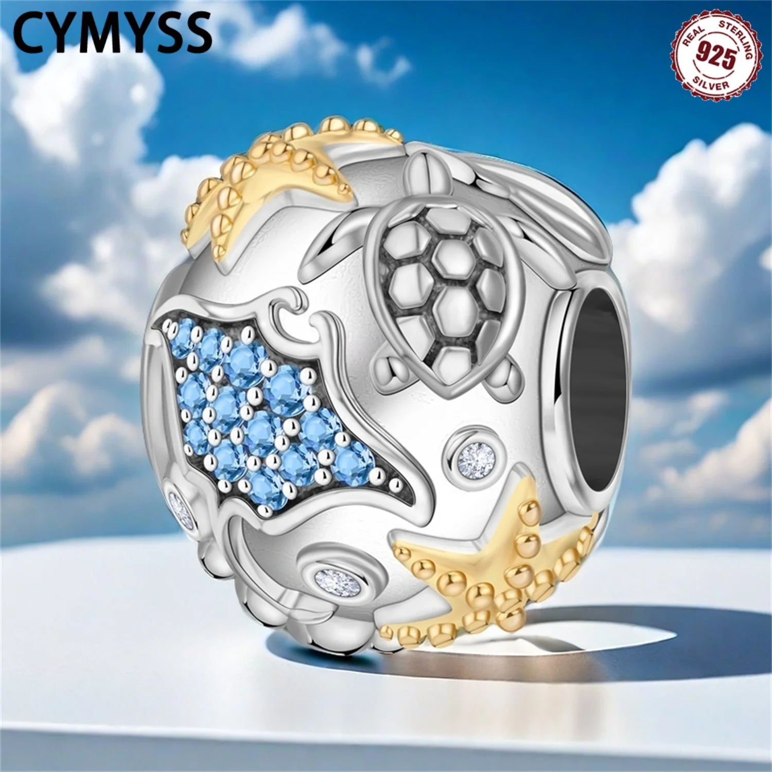 CYMYSS 2025 NEW 925 Sterling Silver Ocean World Beaded Ladies Beads Suitable For Party Jewelry Gift Beads
CYMYSS 2025 NEW 925 Sterling Silver Ocean World Beaded Ladies Beads Suitable For Party Jewelry Gift Beads