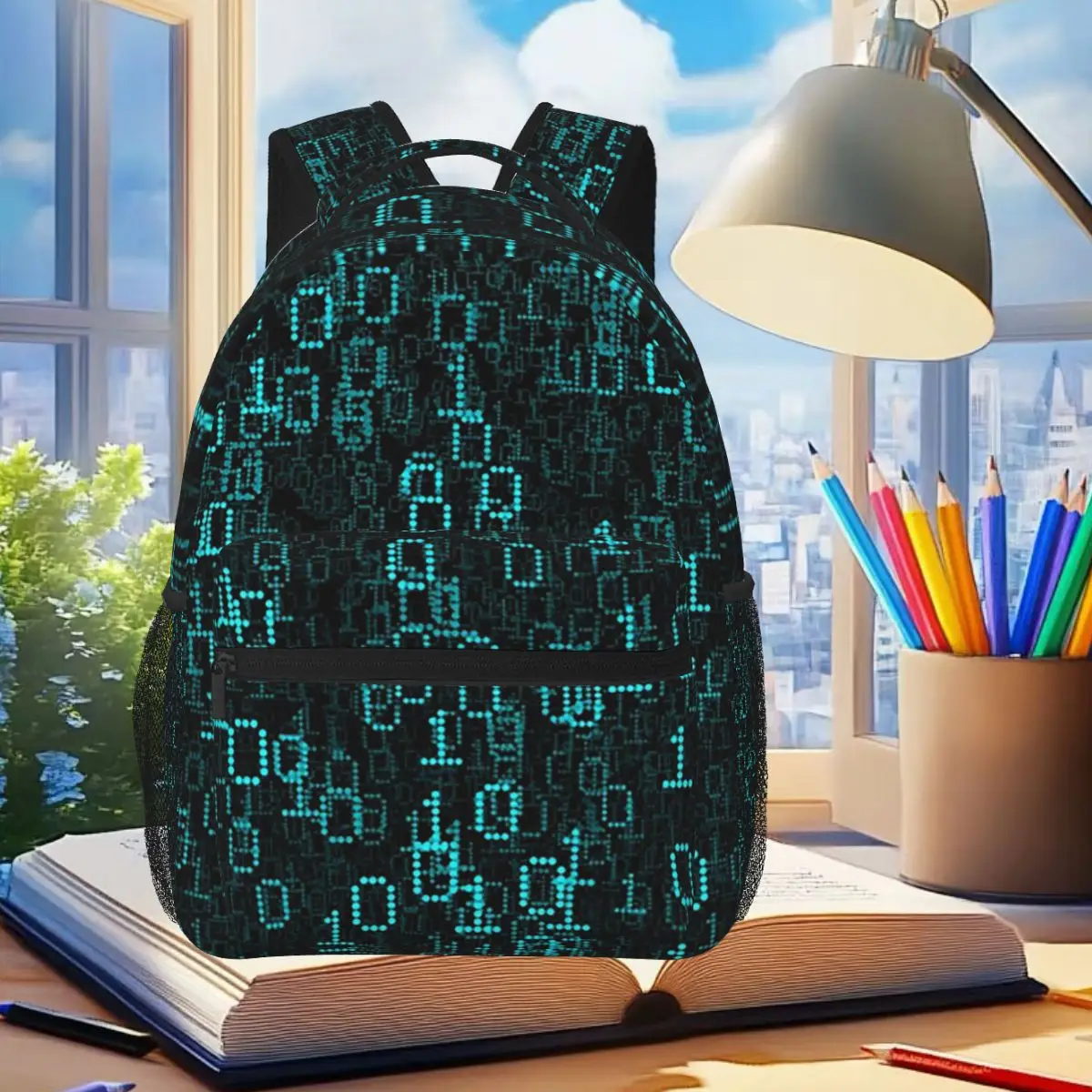 Binary Data Cloud Student Backpack School Bag Hiking Travel Daypack for Men Women Fashion Bookbag Shoulder Bags
Binary Data Cloud Student Backpack School Bag Hiking Travel Daypack for Men Women Fashion Bookbag Shoulder Bags