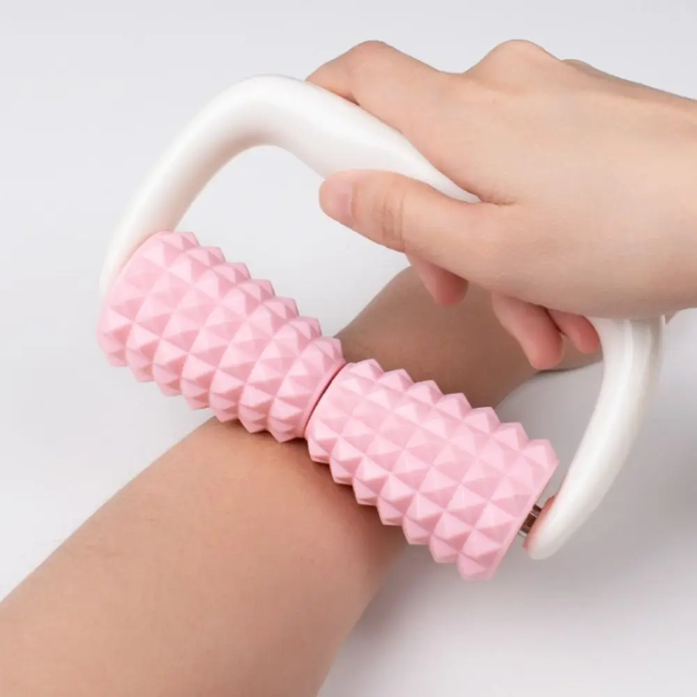 Double Wheels Hand-held Muscle Massage Roller Shoulder Neck Fitness Physiotherapy Massage Roller Tools Waist Body Massage Tool
Double Wheels Hand-held Muscle Massage Roller Shoulder Neck Fitness Physiotherapy Massage Roller Tools Waist Body Massage Tool