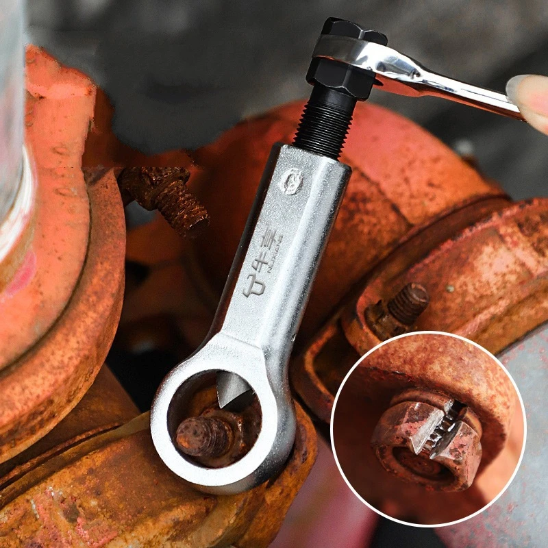 Heavy-Duty Nut Screw Splitter Set Remover Tools Nut Breaker Tool Durable Portable Manual Remover Extractor Hand Splitting Tool
Heavy-Duty Nut Screw Splitter Set Remover Tools Nut Breaker Tool Durable Portable Manual Remover Extractor Hand Splitting Tool