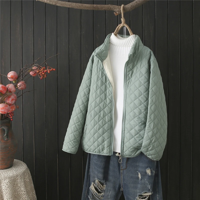 Middle-aged Elderly New Women Parkas Winter Thick Fleece Stand-up Collar Zipper Long Sleeve Solid Casual Jackets Cotton Coat Top
Middle-aged Elderly New Women Parkas Winter Thick Fleece Stand-up Collar Zipper Long Sleeve Solid Casual Jackets Cotton Coat Top