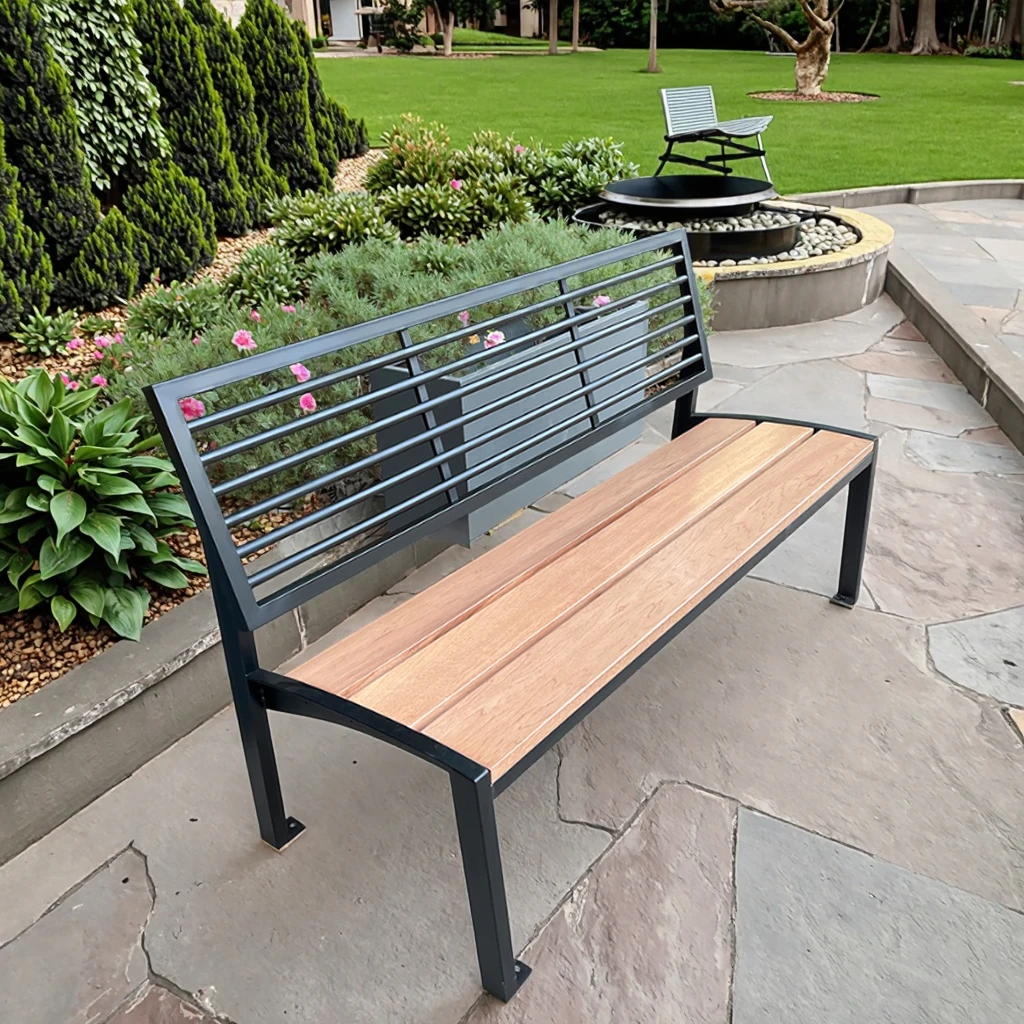 Long Lasting Garden Furniture Mall Bench Metal Structure Sitting Bench Comfortable Backrest Outdoor Patio Benches
Long Lasting Garden Furniture Mall Bench Metal Structure Sitting Bench Comfortable Backrest Outdoor Patio Benches