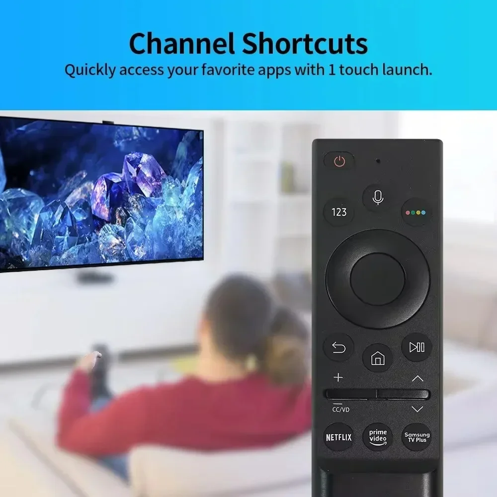 Voice Remote Control BN59-01385A for Samsung Smart TV 2019-2023 Crystal UHD Neo QLED OLED 4K 8K Series TVs No Solar Function
Voice Remote Control BN59-01385A for Samsung Smart TV 2019-2023 Crystal UHD Neo QLED OLED 4K 8K Series TVs No Solar Function