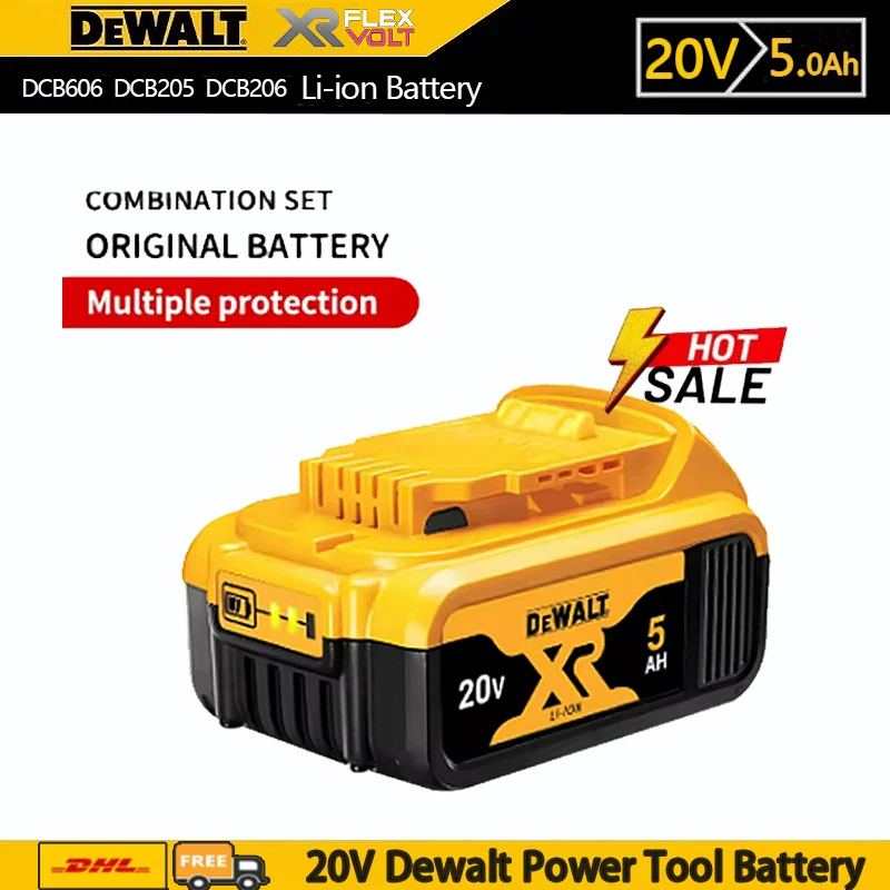 Оригинальный аккумулятор DEWALT 5 Ач литий-ионный аккумулятор 20 В DEWALT DCB115 DCB118 быстрая зарядка аккумулятор для инструментов DEWALT
Оригинальный аккумулятор DEWALT 5 Ач литий-ионный аккумулятор 20 В DEWALT DCB115 DCB118 быстрая зарядка аккумулятор для инструментов DEWALT