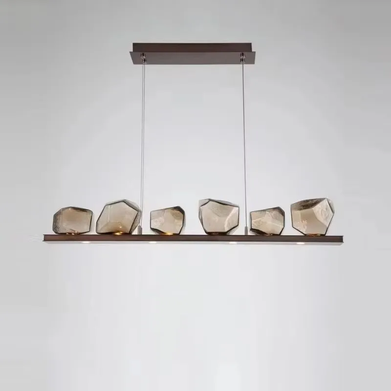 LED Chandelier Lighting Amber Glass Dining Living Room Nordic Long Hanging Lamp Luxury American Bedroom Restaurant Bar Fixtures
LED Chandelier Lighting Amber Glass Dining Living Room Nordic Long Hanging Lamp Luxury American Bedroom Restaurant Bar Fixtures