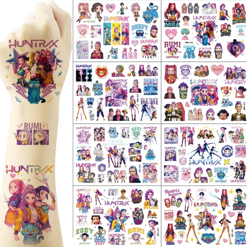 K Pop Demon Huntersd аниме наклейки одноразовые кавайные мультяшные наклейки для девочек украшения для дня рождения детские подарки на день рождения 
K Pop Demon Huntersd аниме наклейки одноразовые кавайные мультяшные наклейки для девочек украшения для дня рождения детские подарки на день рождения