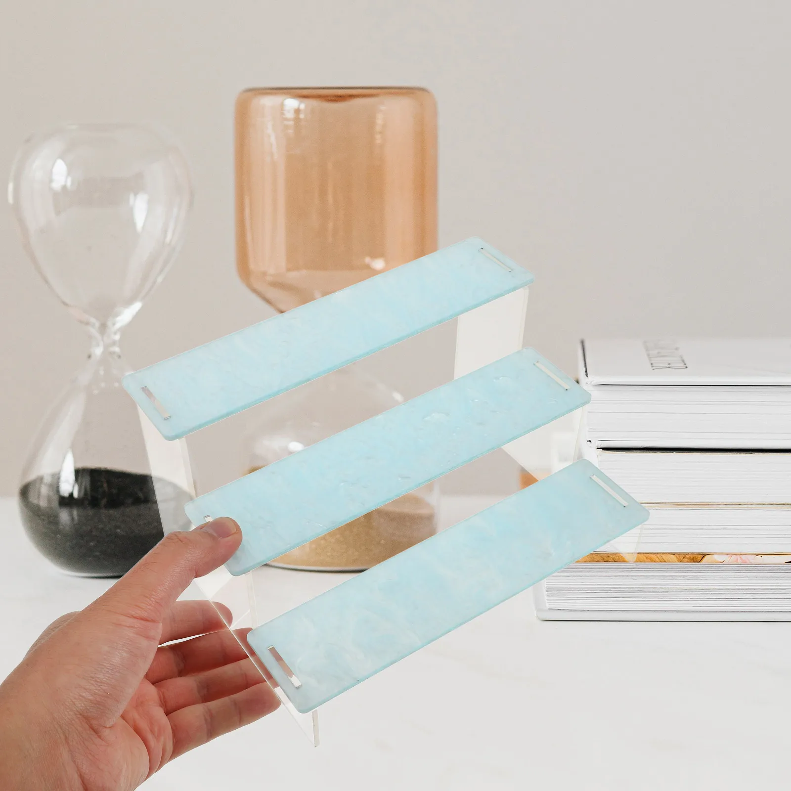 2 Pcs Storage Rack Retail Table Display Stand Acrylic Desktop Organizer Collection Sky-blue Riser
2 Pcs Storage Rack Retail Table Display Stand Acrylic Desktop Organizer Collection Sky-blue Riser