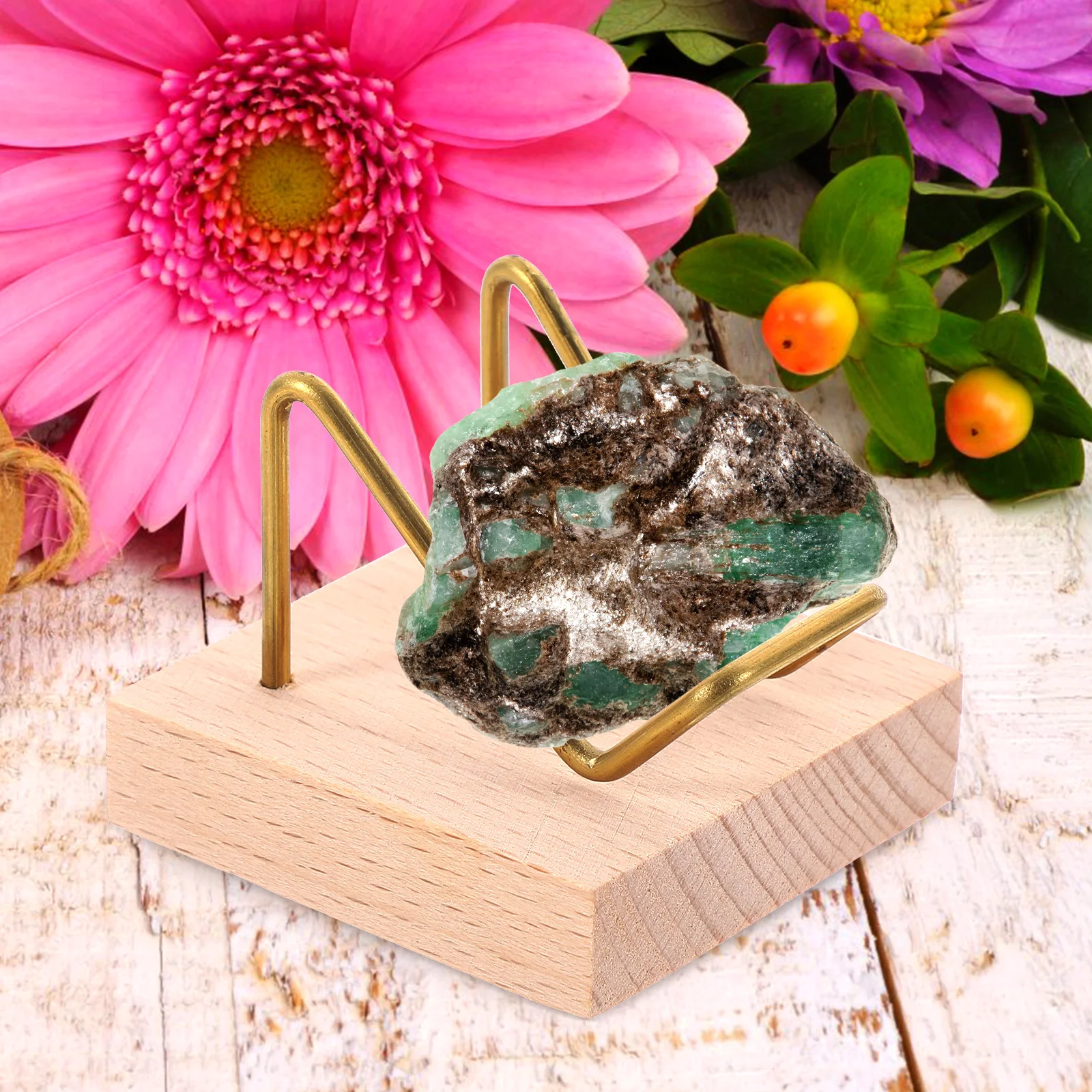 1Pc Compact Crystal Display Stand With Metal Arm Sturdy Wooden Base Excellent For Collection Display
1Pc Compact Crystal Display Stand With Metal Arm Sturdy Wooden Base Excellent For Collection Display