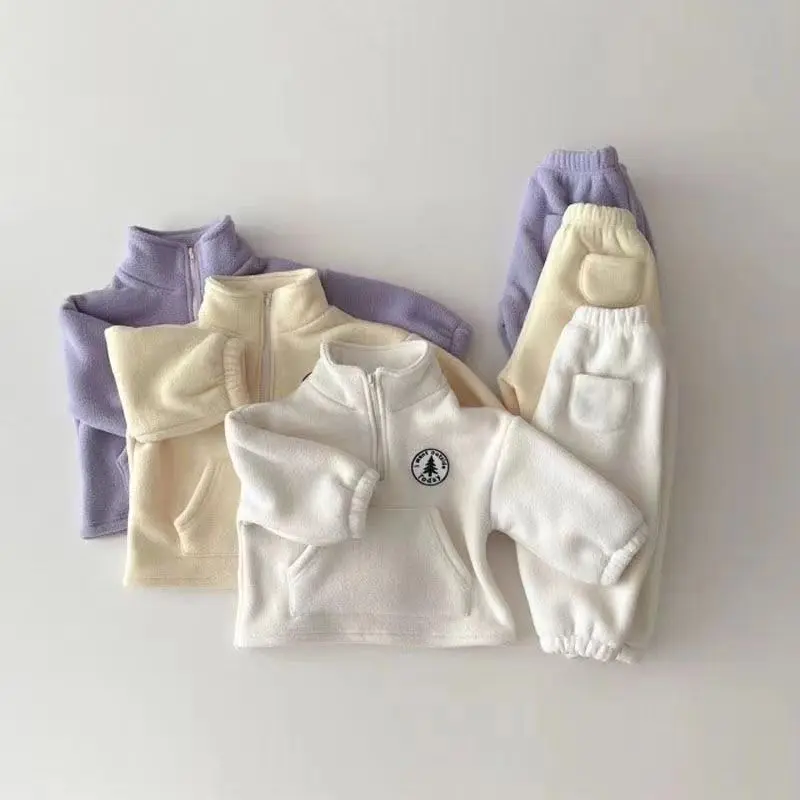 New Toddler Boys Clothes Set Outfit Children Warm Fleece Swearshirt Baby Girls Pullover Tops + Pants Suit 2pcs Kids Clothing Set
New Toddler Boys Clothes Set Outfit Children Warm Fleece Swearshirt Baby Girls Pullover Tops + Pants Suit 2pcs Kids Clothing Set