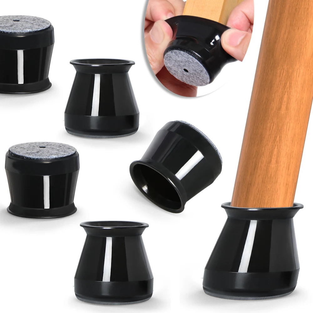 16 Pcs Chair Leg Floor Protectors, Silicone Chair Leg Protectors Caps Covers for Hardwood Floors with Wrapped Felt Bottom
16 Pcs Chair Leg Floor Protectors, Silicone Chair Leg Protectors Caps Covers for Hardwood Floors with Wrapped Felt Bottom