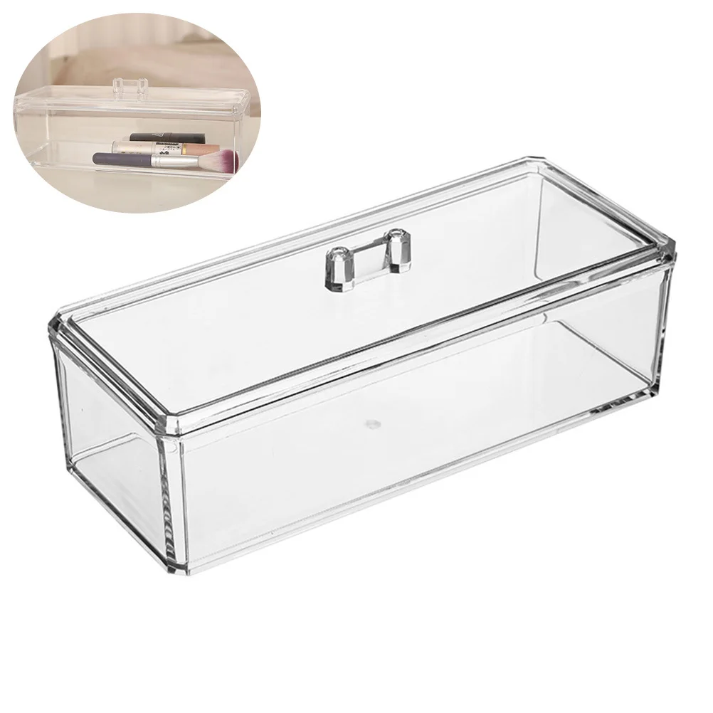 Transparent Single-Layer Storage Box with Lid for Cotton Pads Dustproof Acrylic Organizer Cotton Swabs Storage Case
Transparent Single-Layer Storage Box with Lid for Cotton Pads Dustproof Acrylic Organizer Cotton Swabs Storage Case