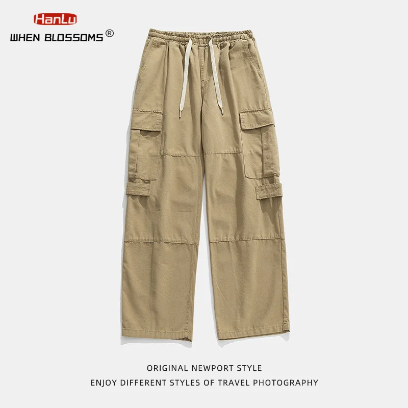 Men's Harajuku Streetwear Khaki Cotton Cargo Pants with Oversize Pockets Hip Hop Black Wide Leg Trousers Korean Fashion
Men's Harajuku Streetwear Khaki Cotton Cargo Pants with Oversize Pockets Hip Hop Black Wide Leg Trousers Korean Fashion