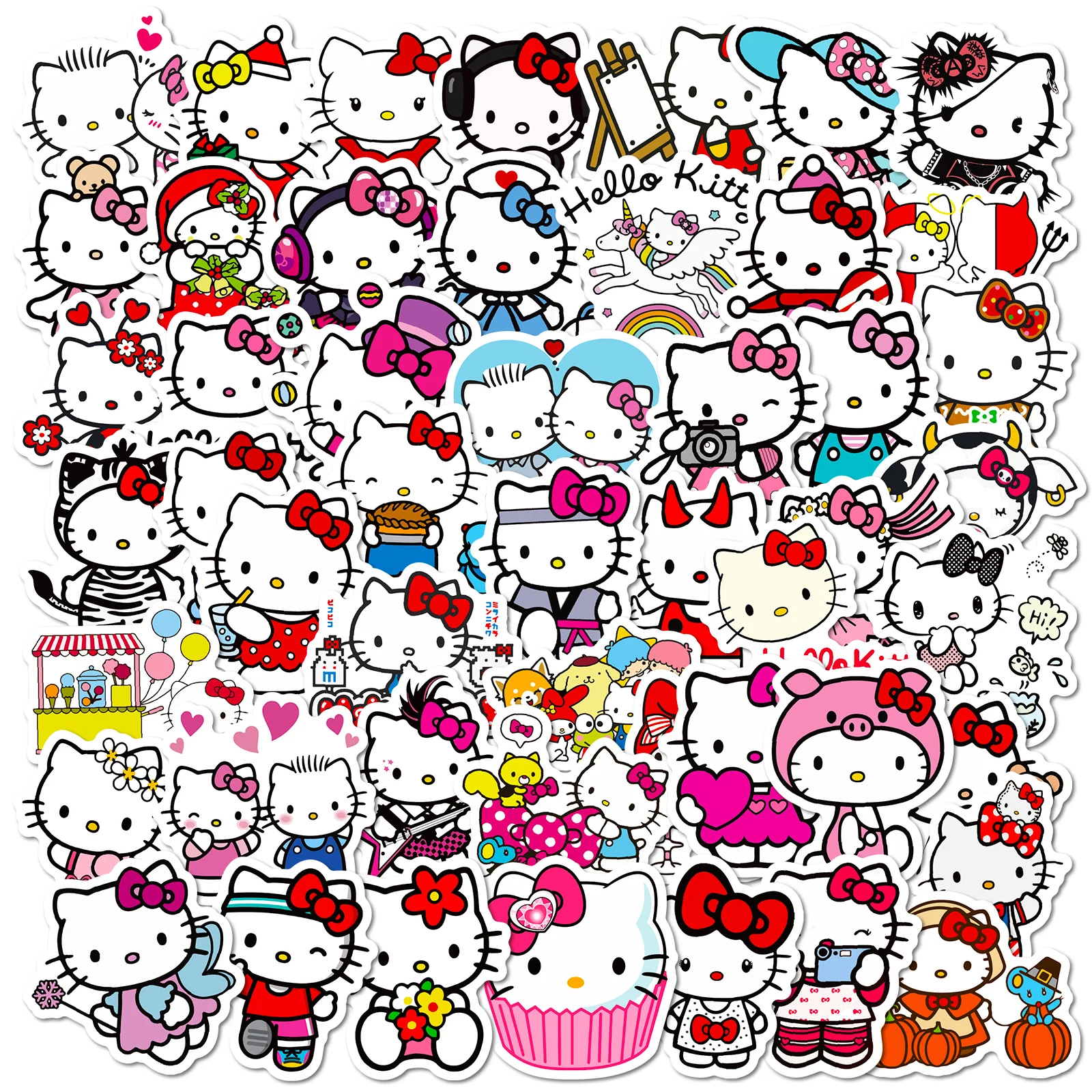 10/30/50PCS Sanrio Hello Kitty Cute Stickers Decoration Suitcase Scrapbooking Phone Laptop Stationery Kid's Toy Sticker
10/30/50PCS Sanrio Hello Kitty Cute Stickers Decoration Suitcase Scrapbooking Phone Laptop Stationery Kid's Toy Sticker