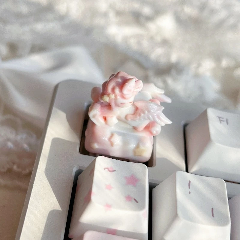 Pink Angel Pegasus Artisan Keycaps Custom Cute Keycaps for Mechanical Keyboard Kawaii Horse Year Limited Edition Keyboard Caps
Pink Angel Pegasus Artisan Keycaps Custom Cute Keycaps for Mechanical Keyboard Kawaii Horse Year Limited Edition Keyboard Caps