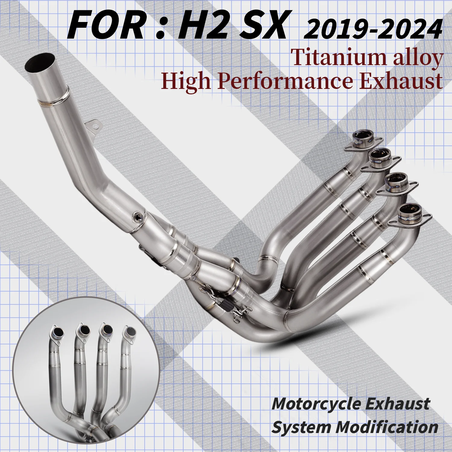 Для мотоциклов H2 XS 2010-2024: Полная выхлопная система TI, глушитель, передняя коллекторная труба, соединительная труба (Slip-On), оригинальная часть Escape Link Connect
Для мотоциклов H2 XS 2010-2024: Полная выхлопная система TI, глушитель, передняя коллекторная труба, соединительная труба (Slip-On), оригинальная часть Escape Link Connect