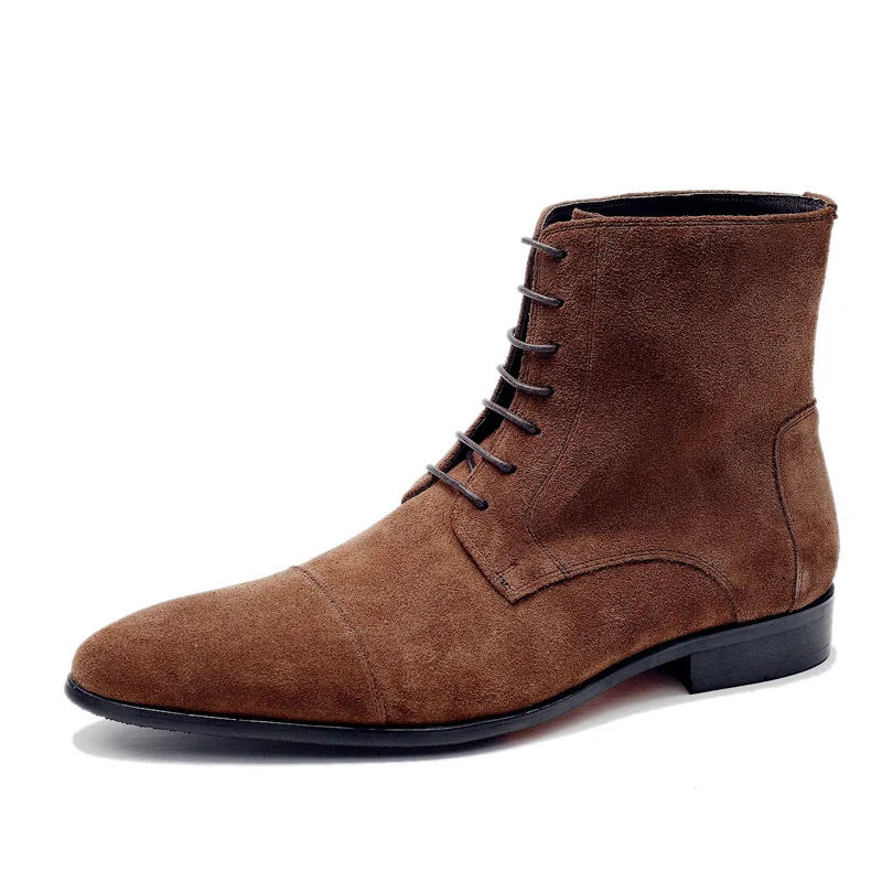 New High Top Pointed Toe Real Leather Cowhide Ankle boots Fashion Men's Boots Work Shoes Boot
New High Top Pointed Toe Real Leather Cowhide Ankle boots Fashion Men's Boots Work Shoes Boot