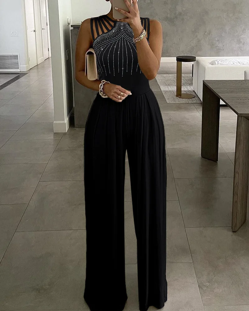 STYLISH LADY Diamonds Printed Rompers and Jumpsuits 2023 Autumn Women Sleeveless O Neck Wide Leg Shiny Club Party Overalls
STYLISH LADY Diamonds Printed Rompers and Jumpsuits 2023 Autumn Women Sleeveless O Neck Wide Leg Shiny Club Party Overalls