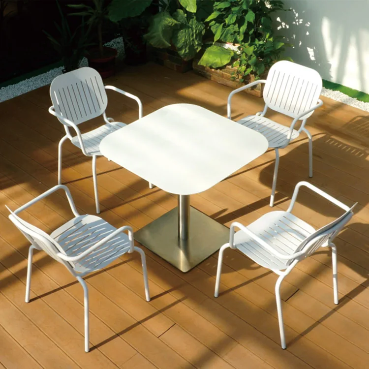 #Outdoor Garden Brushed Metal Alloy Terrace Garden Outdoor Metal Frame Waterproof Outdoor Table And Chair Set
#Outdoor Garden Brushed Metal Alloy Terrace Garden Outdoor Metal Frame Waterproof Outdoor Table And Chair Set