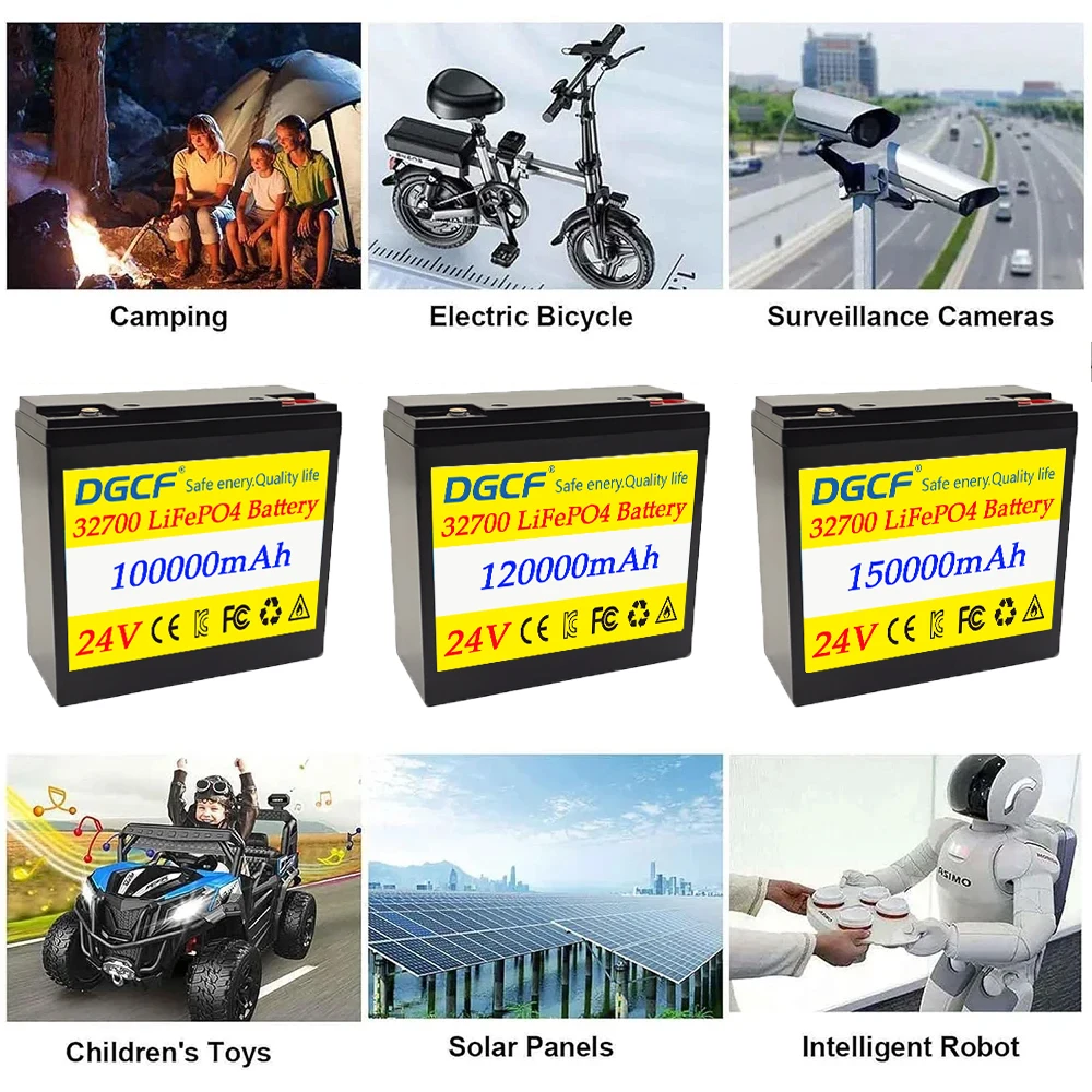 LiFePo4 Battery 32700 24V 100Ah/120Ah/150Ah lithium iron phosphate battery Built-in 150A BMS,for Solar Marine Overland Off-Grid
LiFePo4 Battery 32700 24V 100Ah/120Ah/150Ah lithium iron phosphate battery Built-in 150A BMS,for Solar Marine Overland Off-Grid