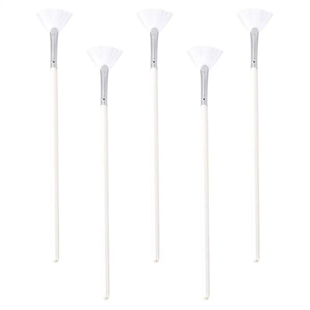5pcs Nylon Hair Makeup Brush with Ergonomic Fan Shape for Face Mask Application Wooden Handle Travel Size White Color
5pcs Nylon Hair Makeup Brush with Ergonomic Fan Shape for Face Mask Application Wooden Handle Travel Size White Color
