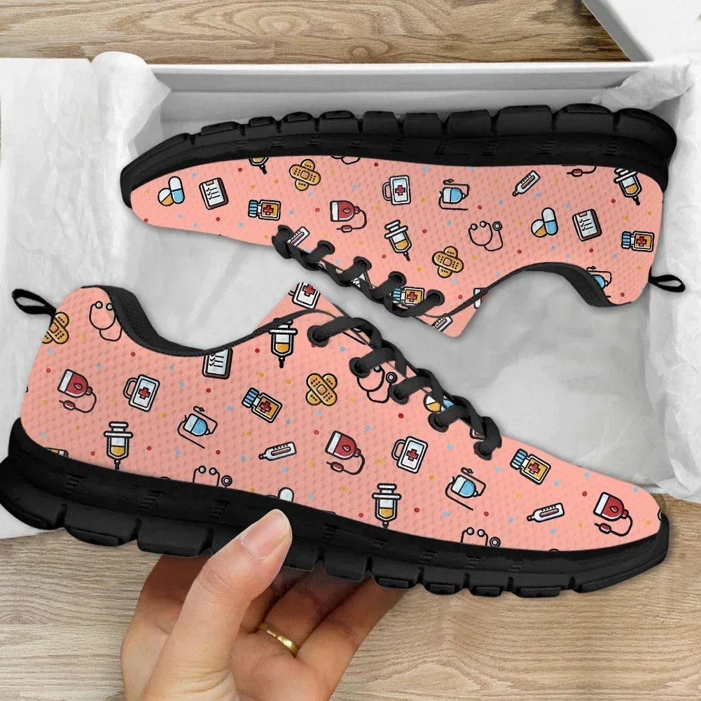 Ladies Nursing Shoes Medical Tool Pattern Lace-up Casual Sneakers For Women Comfort Flat Shoes Enfermera Zapatos
Ladies Nursing Shoes Medical Tool Pattern Lace-up Casual Sneakers For Women Comfort Flat Shoes Enfermera Zapatos
