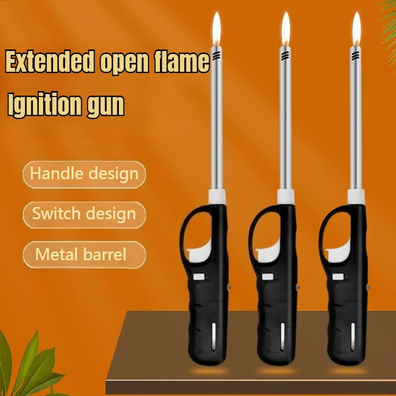 Latest Metal Lengthening Lighter Electronic Igniter Kitchen Liquefied Gas Gas Stove Open Fire Outdoor Barbecue Camping Igniter
Latest Metal Lengthening Lighter Electronic Igniter Kitchen Liquefied Gas Gas Stove Open Fire Outdoor Barbecue Camping Igniter