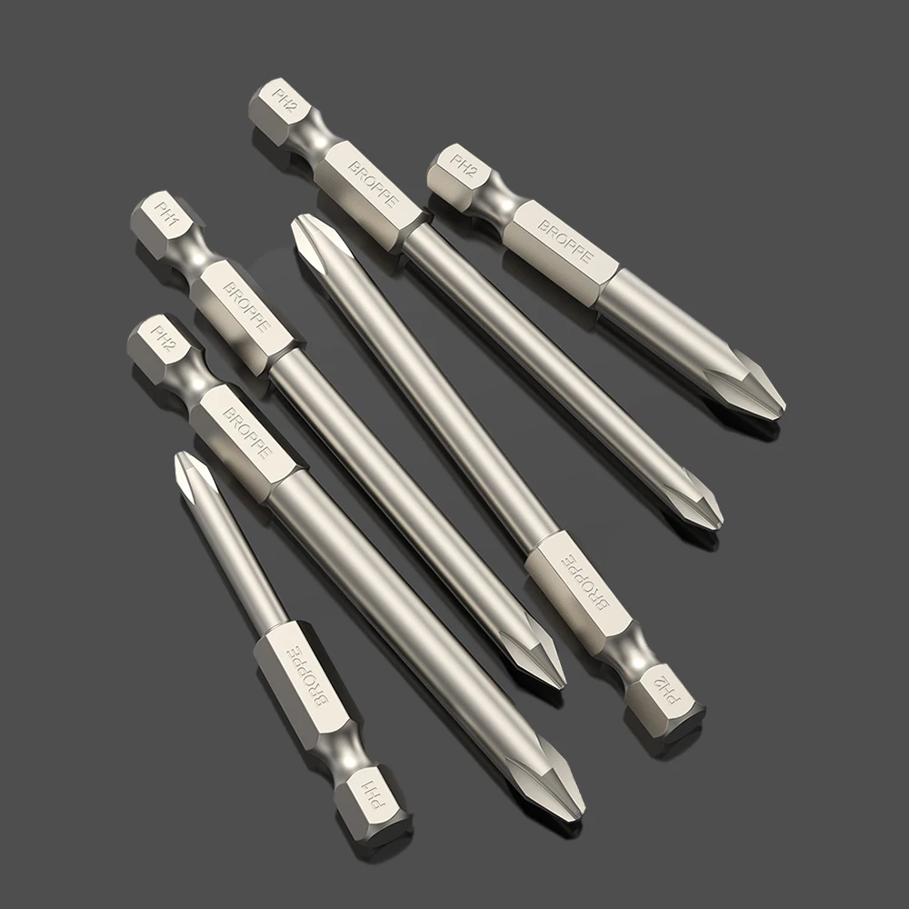 PH00~PH2 S2 Alloy Steel Phillips Screwdriver Bit 1/4" Hex Shank Cross Head Screwdriver Drill Bit Length 50 / 75 /100mm
PH00~PH2 S2 Alloy Steel Phillips Screwdriver Bit 1/4" Hex Shank Cross Head Screwdriver Drill Bit Length 50 / 75 /100mm
