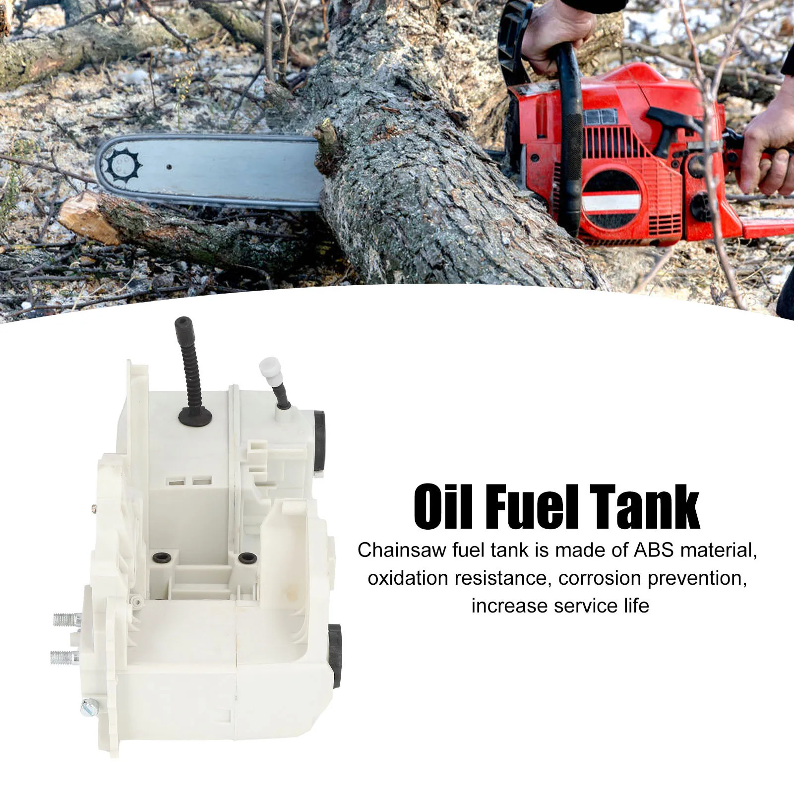ABS Corrosion Resistant Chainsaw Oil Fuel Tank for STIHL MS210 MS230 MS250 021 023 025 Replacement Fuel Case Durable Anti-Rust
ABS Corrosion Resistant Chainsaw Oil Fuel Tank for STIHL MS210 MS230 MS250 021 023 025 Replacement Fuel Case Durable Anti-Rust